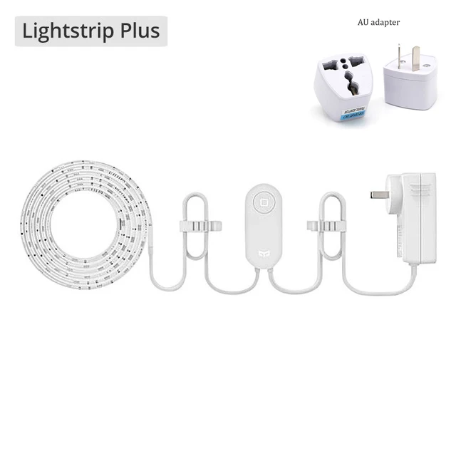 Add AU Plug Горячий Xiaomi Yee светильник RGB умный светодиодный светильник полоса WiFi Пульт дистанционного управления 16 миллионов цветов гибкий Интеллектуальный сцен 60 Светодиодный - Цвет: Add AU Plug