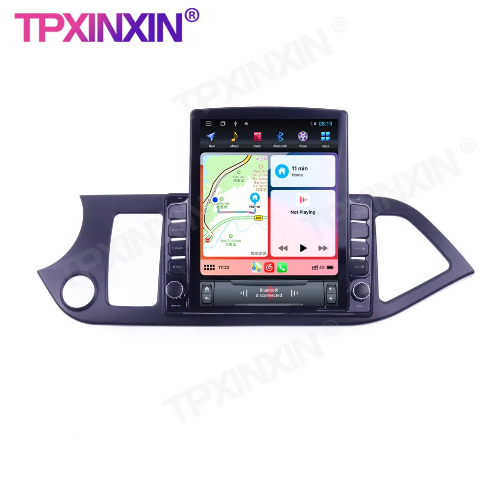 구매 4G LTE 무선 카플레이 자동차 라디오 플레이어 라디오, 기아 모닝 2011-2016 안드로이드 6 + 128G 터치 스크린 스테레오 수신기 6 + 128G