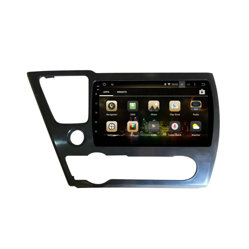 Android 9 0 Восьмиядерный PX5/PX6 Fit HONDA CIVIC 2014 Автомобильный dvd плеер навигация GPS