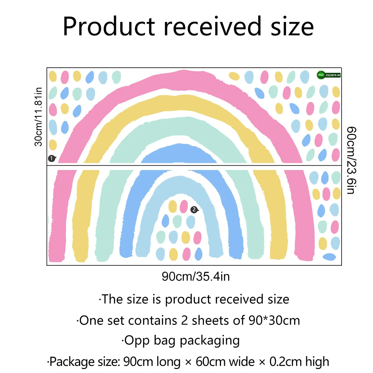 

Радужные настенные наклейки heatboywade