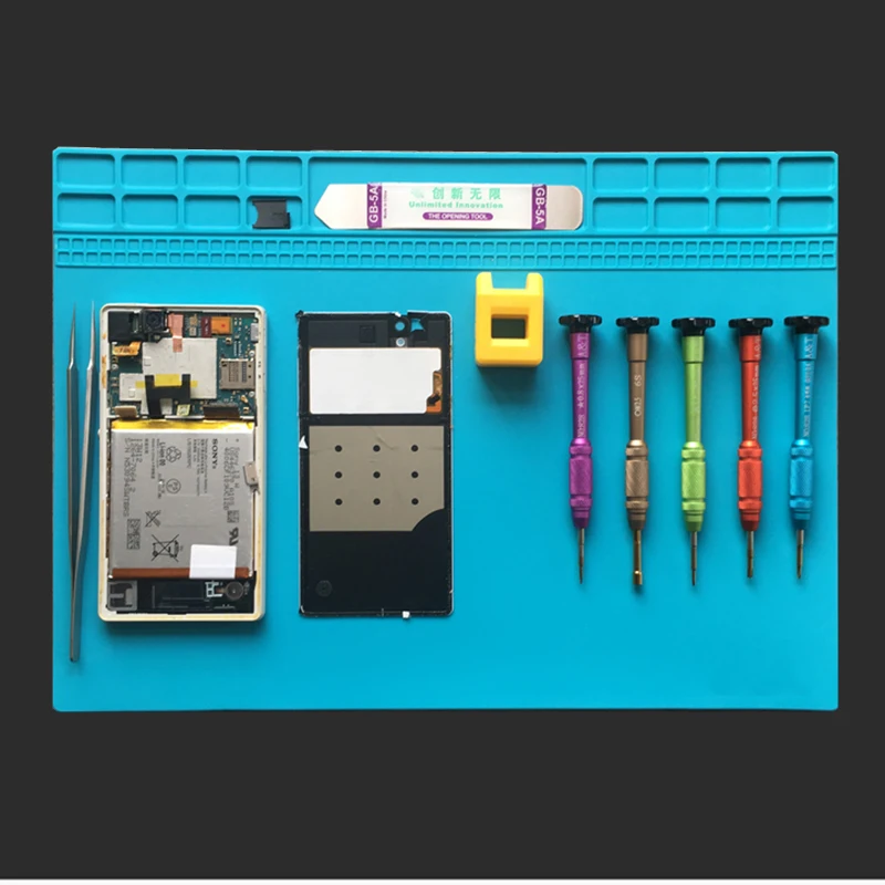 Термостойкая паяльная станция BGA паяльный коврик силиконовый термопистолет