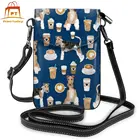 Сумка через плечо из проволочного лисьего терьера, кожаная сумка из лисьего терьера, трендовая Студенческая женская сумка с принтом, кошелек для покупок