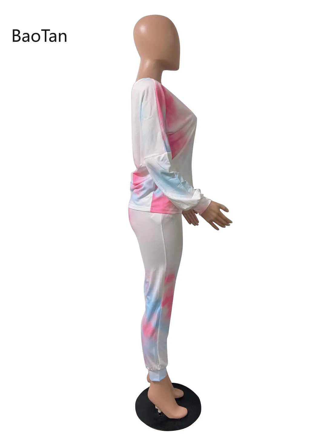 

Two piece tie dye set in autumn and winter outfits for women long sleeve