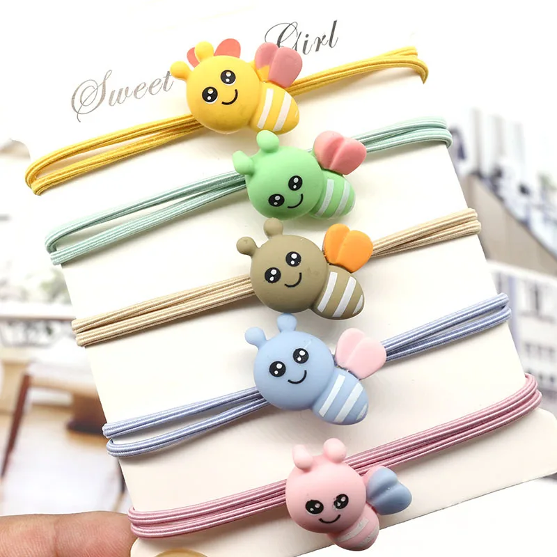 Детская резинка для волос с мультяшным изображением маленькой пчелы аксессуары