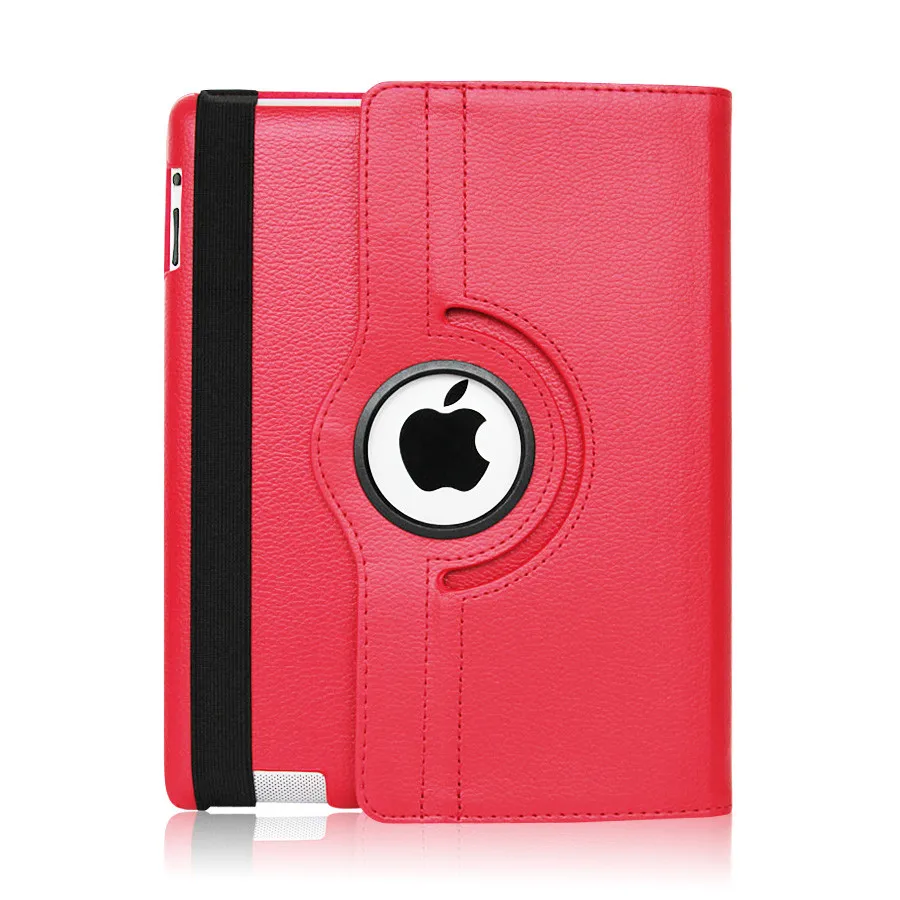 Красный Для iPad Air 1 2 A1566 A1567 A1474 A1475 A1476 принципиально Капа для iPad 9,7 A1822 A1823 A1893 A1954 чехол Cover_Smart и поворот - Цвет: Красный