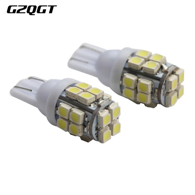 24 v 100 шт T10 1210 20 SMD 3528 Светодиодный W5W 501 168 сигнальный фонарь открытой двери для