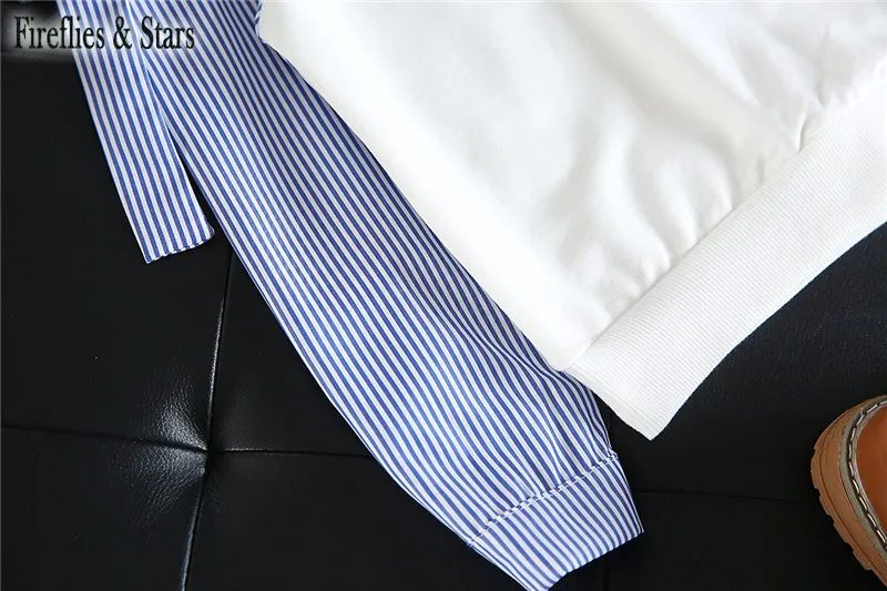 Spring Autumn baby shirt girls blouse kids fashion tops children long sleeve clothes bow striped off shoulder 2 to 7 yrs | Детская