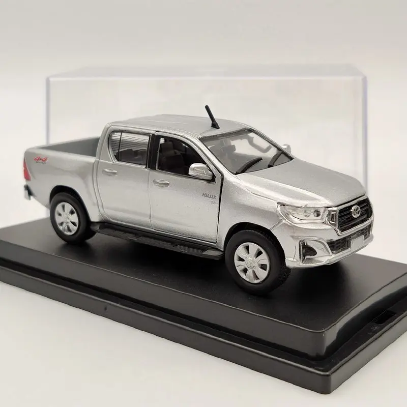 1/43 для тонн ~ ota Hilux Revo 2 8 4X4 замком Diff серебро литьё под давлением модельных