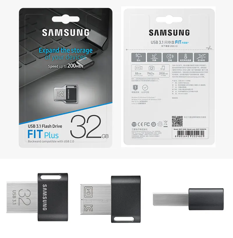 SAMSUNG USB 3, 1 - FIT Plus 256   32  64  128   -     U