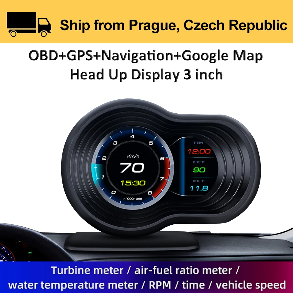 Универсальный Автомобильный бортовой навигатор Hud компьютер GPS OBD2 сканер