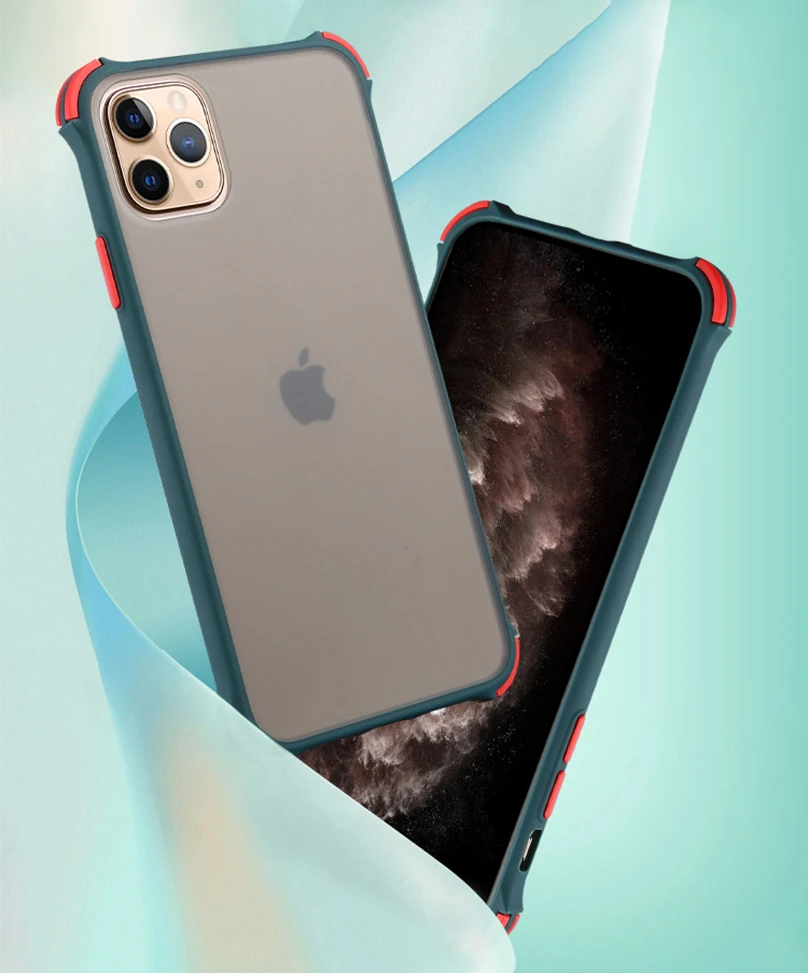Матовый противоударный чехол для Iphone 11 Pro Xs Max X Xr, Жесткий ПК, прозрачный чехол на заднюю панель для Iphone 7, 8, 6s, 6 Plus, противоударный чехол