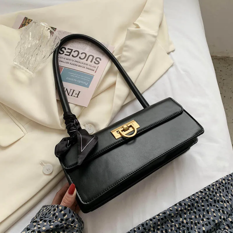 

SOTAKENPA Baguette Large Women's Bag 2021 Luxury Handbag Female Bag Underarm Bag Women's Branded Bags with Short Handles Wallet