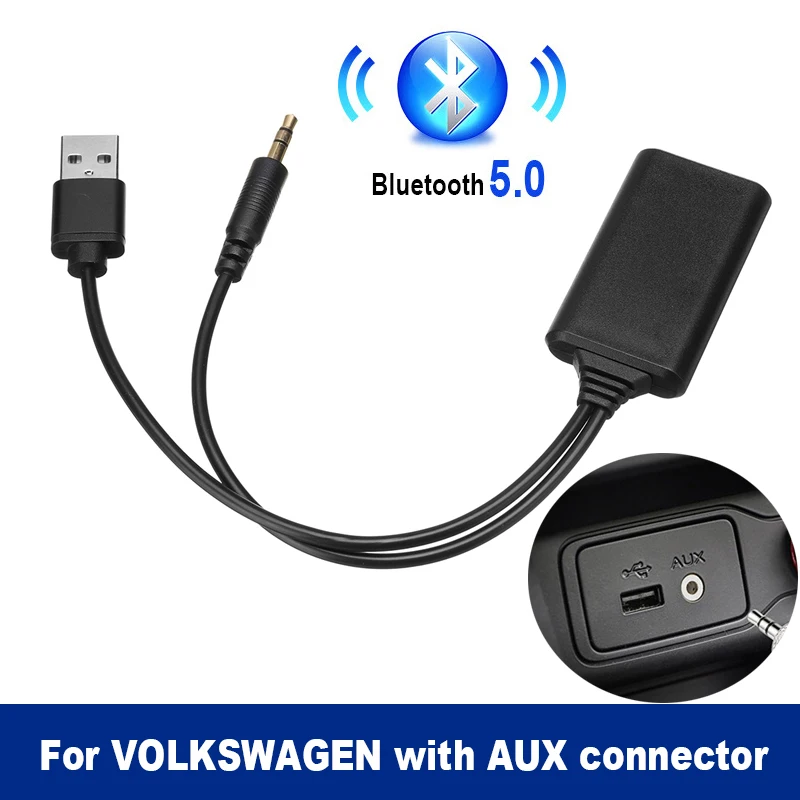 Автомобильный Aux приемник 4 1 Беспроводной Bluetooth 3 5 мм стерео разъем музыкальный