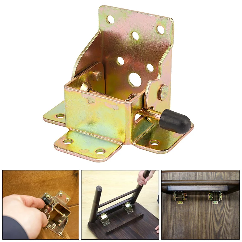 

4 шт. железный замок, складной кронштейн, шарнир, ножки стола, стула с самоблокирующейся опорной скобой для домашней мебели, фурнитура, инструменты