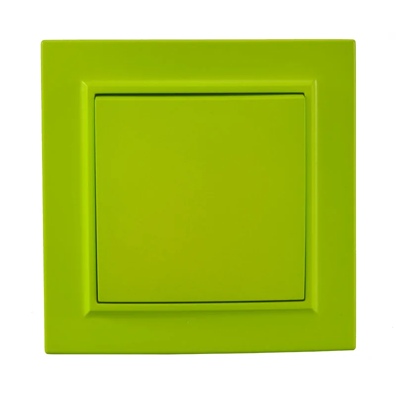 Выключатель света односторонний яркий европейский стандарт декоративный