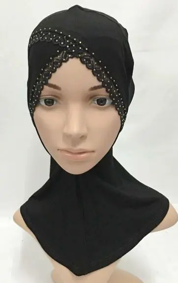 Мусульманская женская хлопковая внутренняя Кепка хиджаб мусульманский головной