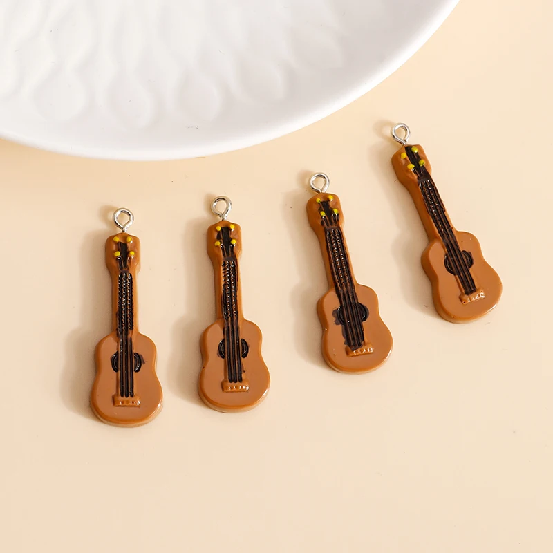 Подвески в виде музыкальной гитары с эмалью 12 х38 мм 10 шт. | Украшения и аксессуары