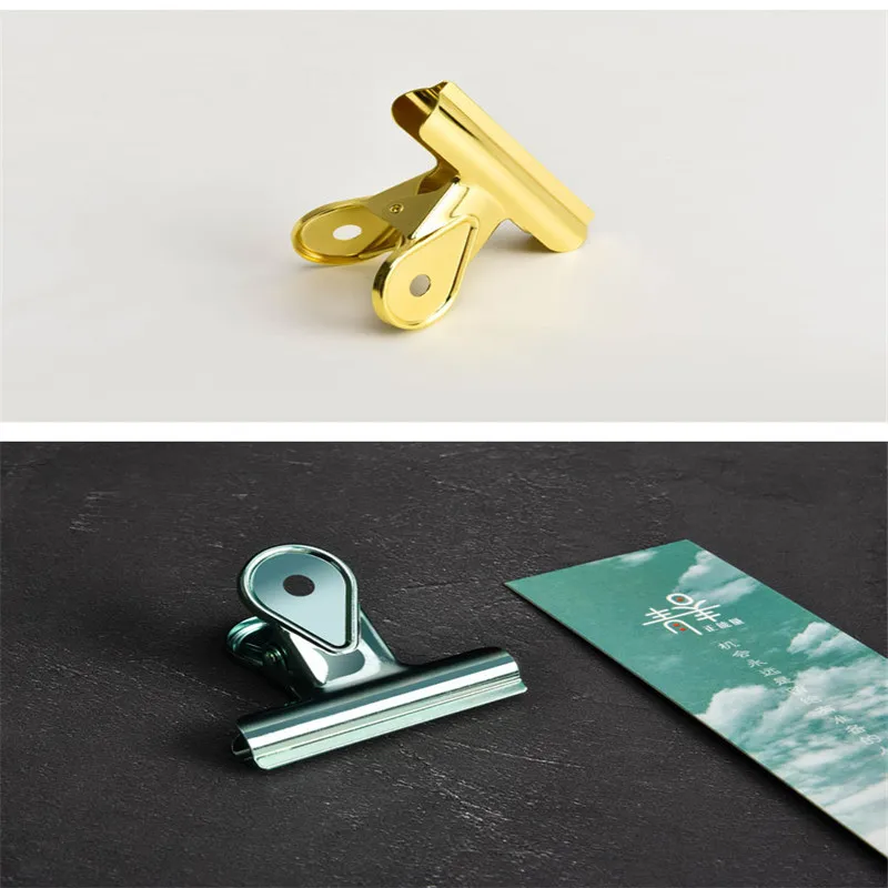 

10pcs Metal Food Bag Clips Colorful File Ticket Binder Photo Storage Organizers Snack Seal Sealing Clamp Home Office Accessories
