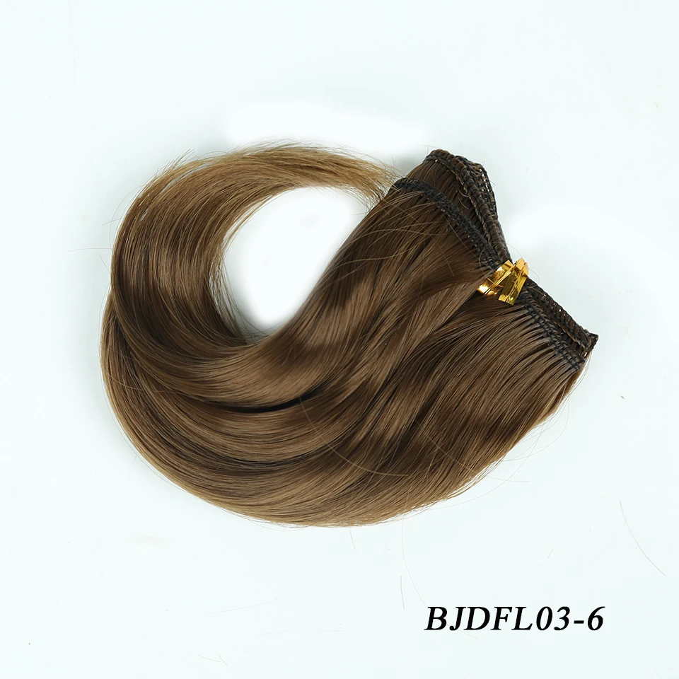 Bybrana Черный Коричневый Серебряный Многоцветный 15*100 см Парики BJD SD волосы для кукол DIY