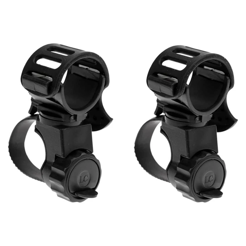 

Bike Flashlight Holder Universal Bicycle Flashlight Mounting Holder 360° Rotation Clip Clamp for Flashlight Cycling