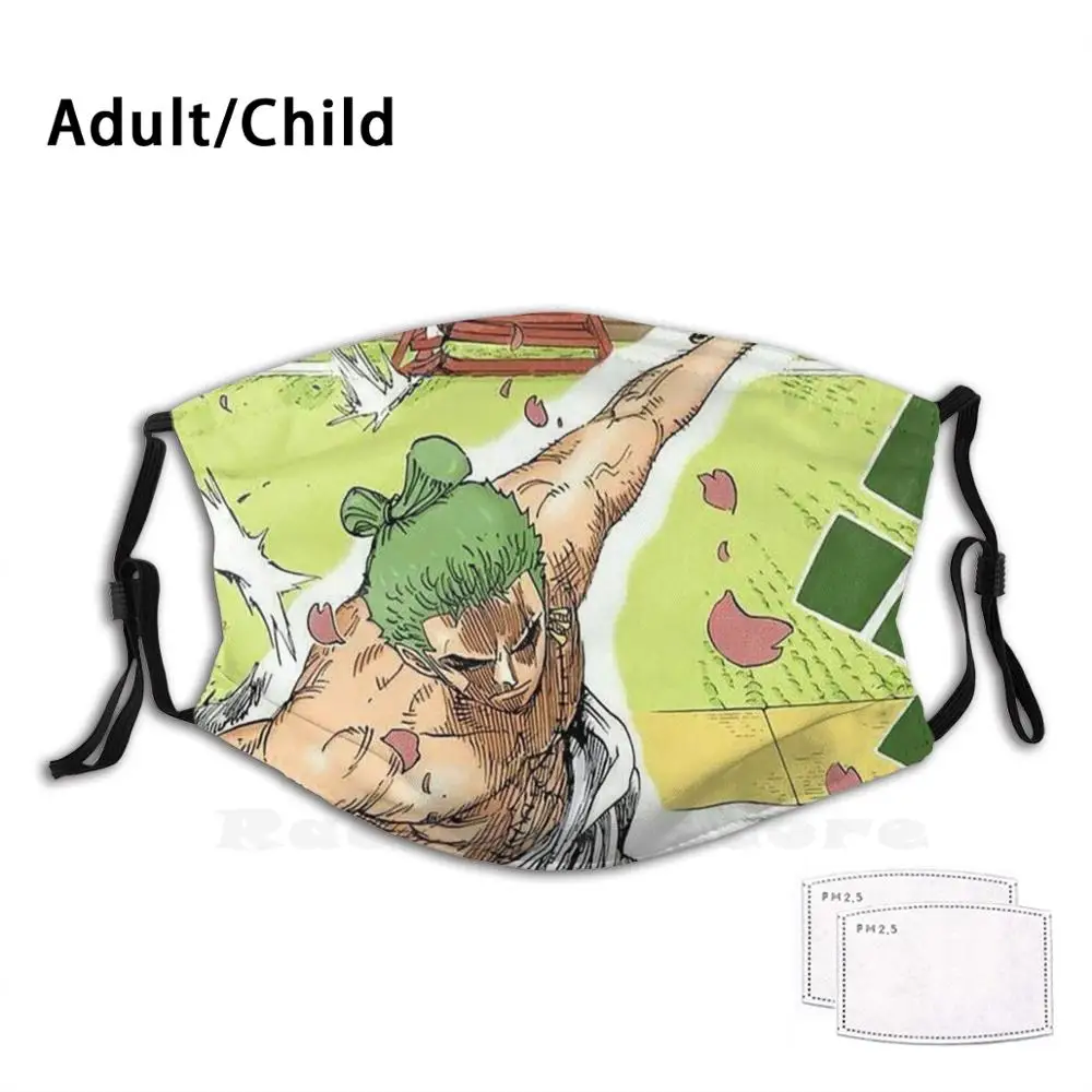 Пылезащитная маска Zoro вано куни для взрослых и детей самодельная с фильтром меч