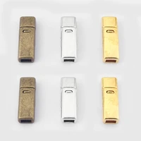 5sets magnetic clasps charms connector buckle for 5 52 5mm flat leather cord bracelets rope jewelry making findings accessories