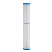 universal whole house sediment pleated water filter washable and reusable 2 5 x 20 50 microns