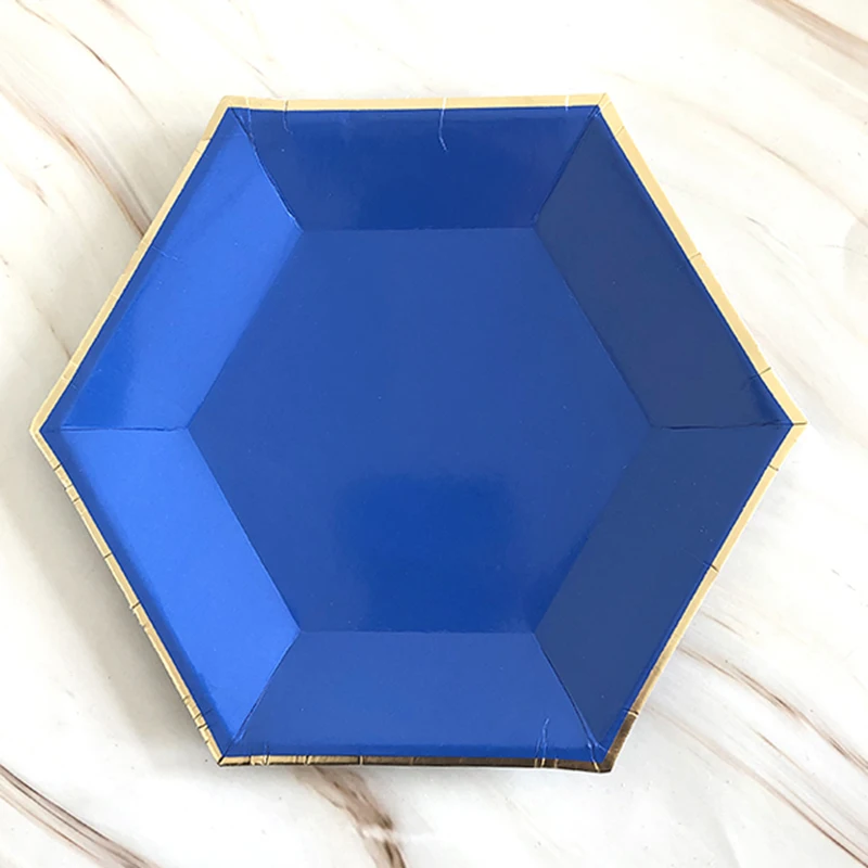 64 шт./компл. фольгированная Золотая одноразовая посуда товары для детского дня