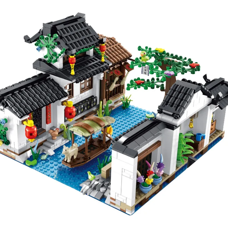 

Mailackers City Buildings Country House Architecture Villa Building Blocks Art City Street View Bricks Educational Kid Toys Gift