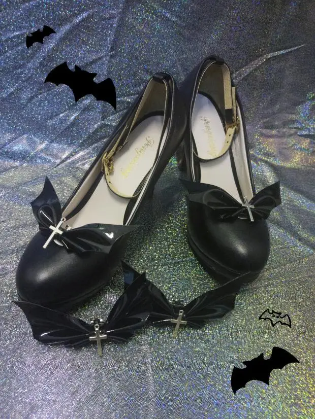 Женские зажимы для обуви с бантом, украшение для Хэллоуина или вечеринки от AliExpress WW
