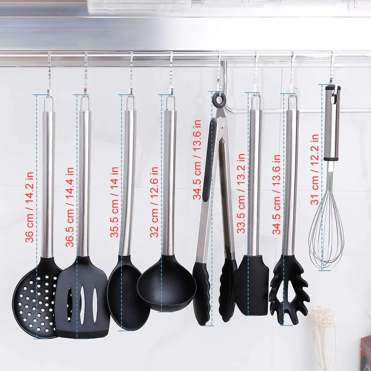 

23pcs Stainless Steel Kitchen Tools Set Cooking Tools Utensils Set Spatula Shovel Soup Spoon Pizza cut Kitchenware Cookware set