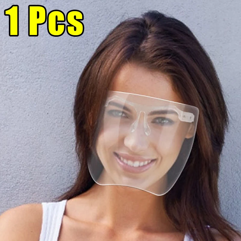 

Fashion Women Men Protective Faceshield Glasses Goggles Full Face Covered Spherical Lens Anti-Spray Mask Safety Sunglasses
