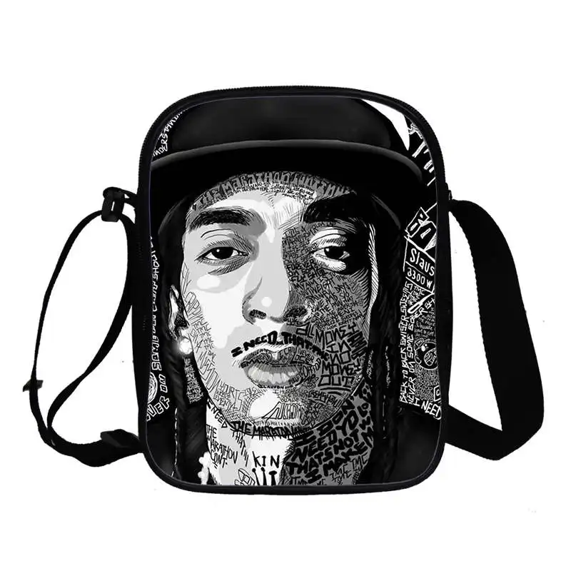

Fashion Nipsey Hussle Men Bag New 3d Print Nipsey Hussle Shoulder Bag Cute Student Messenger Bag Zipper Handbags Bag Trend 2021