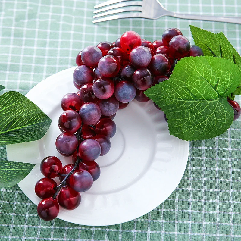 Черный красный зеленый искусственный виноград товары для свадьбы дня рождения