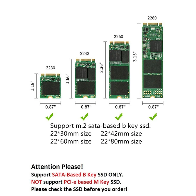 Корпус для жесткого диска M.2 NGFF на 3 0 USB внутренний SSD внешний жесткий диск чехол