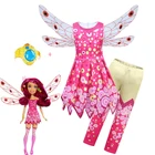 Детские костюмы на Хэллоуин для девочек, комплект одежды Аниме Mia Cosplay, детское маскарадное платье, одежда для дня рождения, карнавала