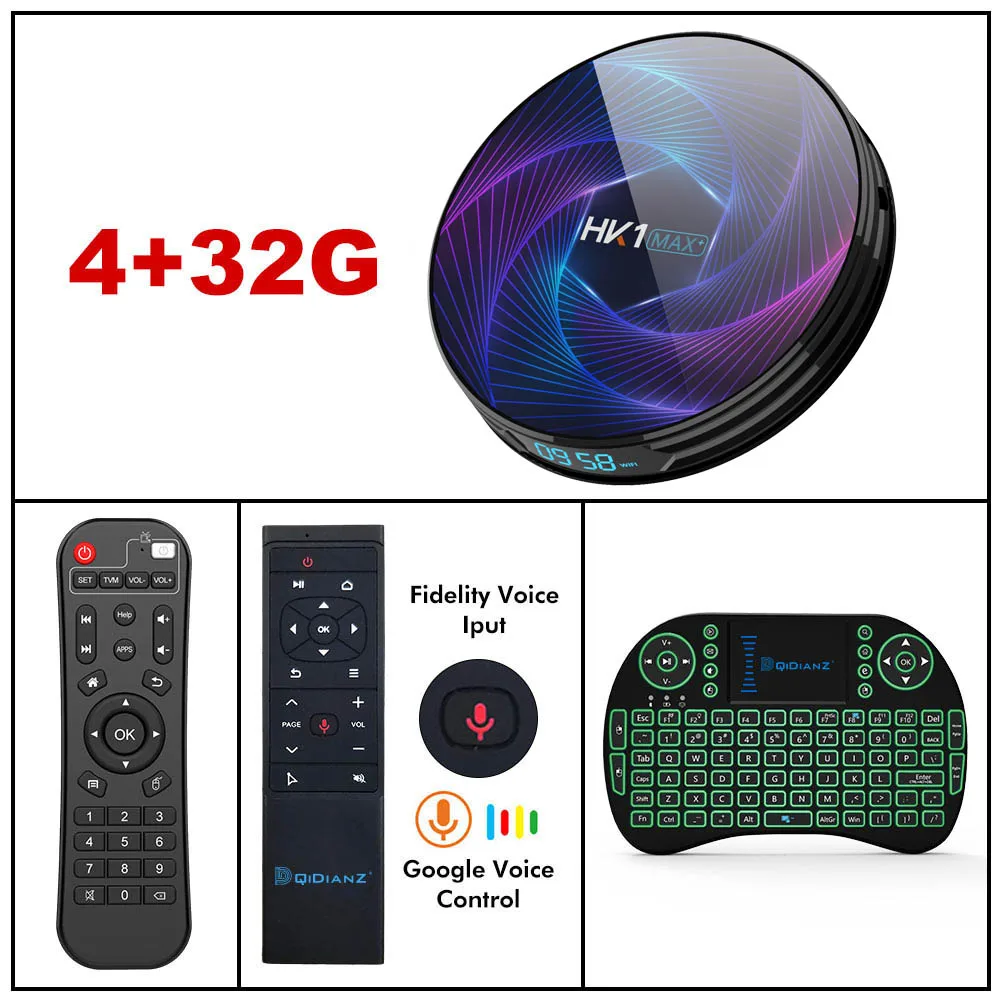 4G32G I8 MT12 Восьмиядерный RK3368PRO HK1 MAX Plus Android 9,0 Smart tv Box 4 Гб 128 Гб 1080P H.265 4K HK1MAX телеприставка PK H96MAX X96MINI - Цвет: 4G32G I8 MT12