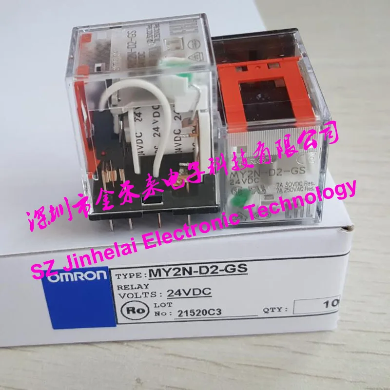 Novo e Original Pces Omron Intermediário Relé 24vdc Substituição My2nj-d2-j 10 My2n-d2-gs