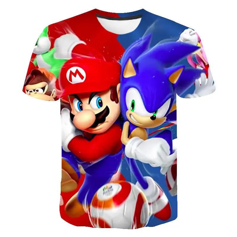 

Summer Cartoon Anime Game Super 3D Print T Shirt Boy Girl Kids Fashion Streetwear Men Women Children Short Sleeve Cool Tops Tee
