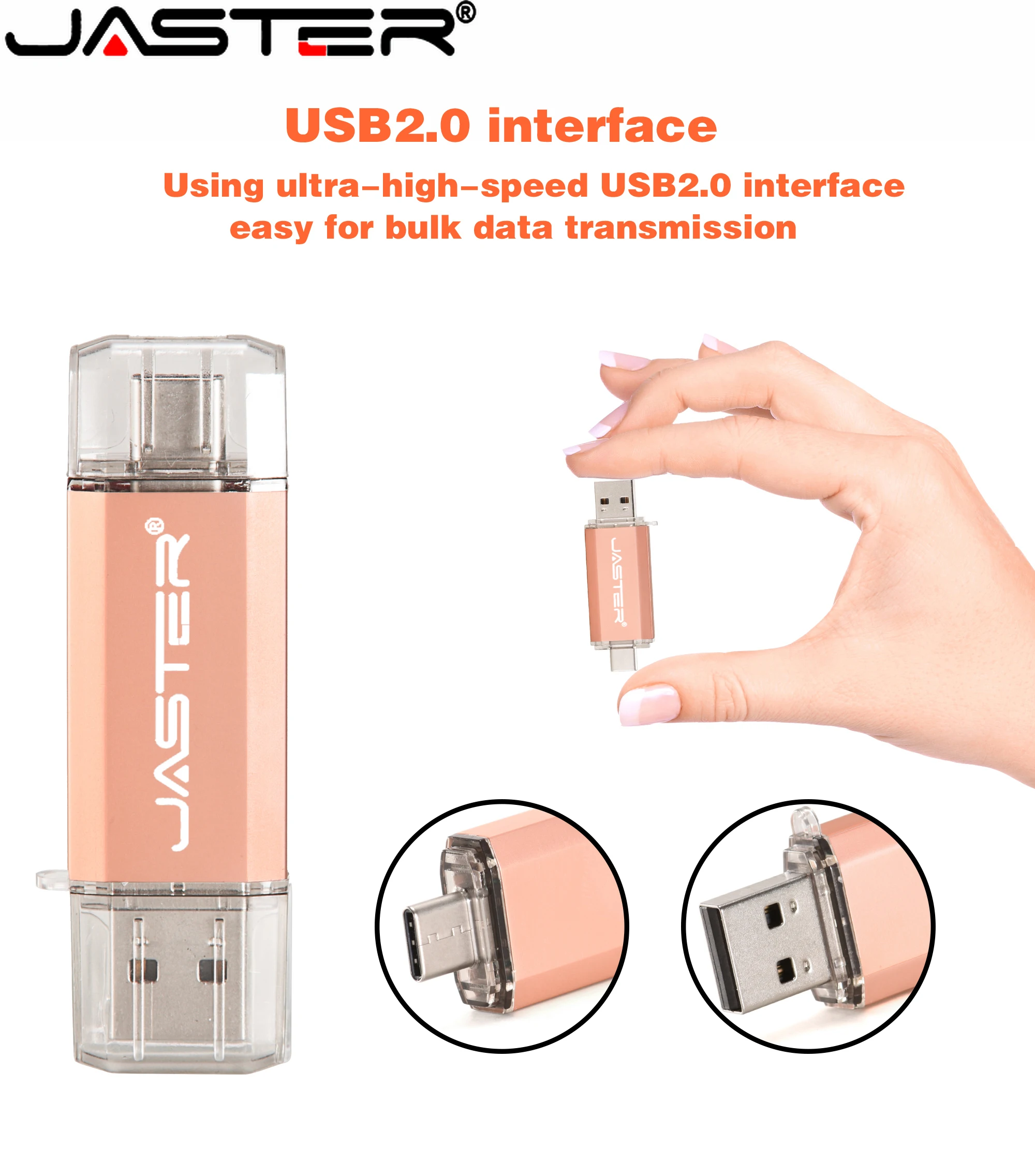 Лидер продаж флэш накопитель JASTER USB Type C 128 ГБ 64 32 16 флешка 2 0 для устройств C|USB