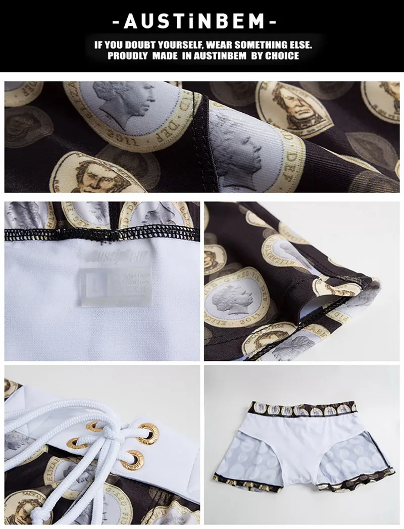 Летние плавательные мужские трусы для плавания Шорты Бермуды пляжные шорты с