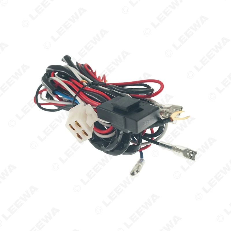 LEEWA автомобильный светильник жгут проводов кабель H1 светодиодный головной