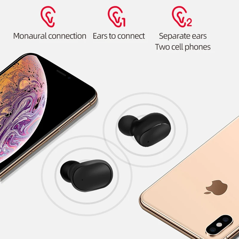 Версия A6S TWS Наушники Real Bluetooth 5.0 Беспроводные наушники DSP Активное шумоподавление