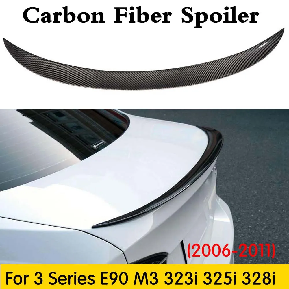 Задний спойлер для багажника BMW E90 3 Series Sedan 323i 325i 328i 335i & M3 2006 2011|carbon fiber rear spoiler|trunk