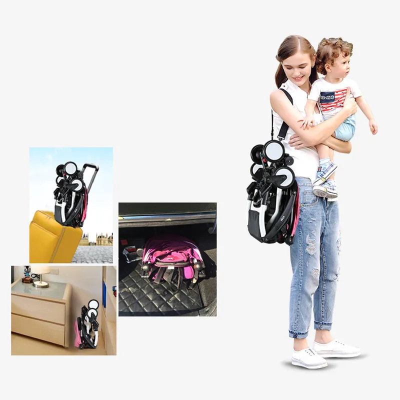 

Original Yoya Baby Stroller Trolley Car trolley Folding Baby Carriage Bebek Arabasi Buggy Lightweight Baby Pram 5.8kg can plane