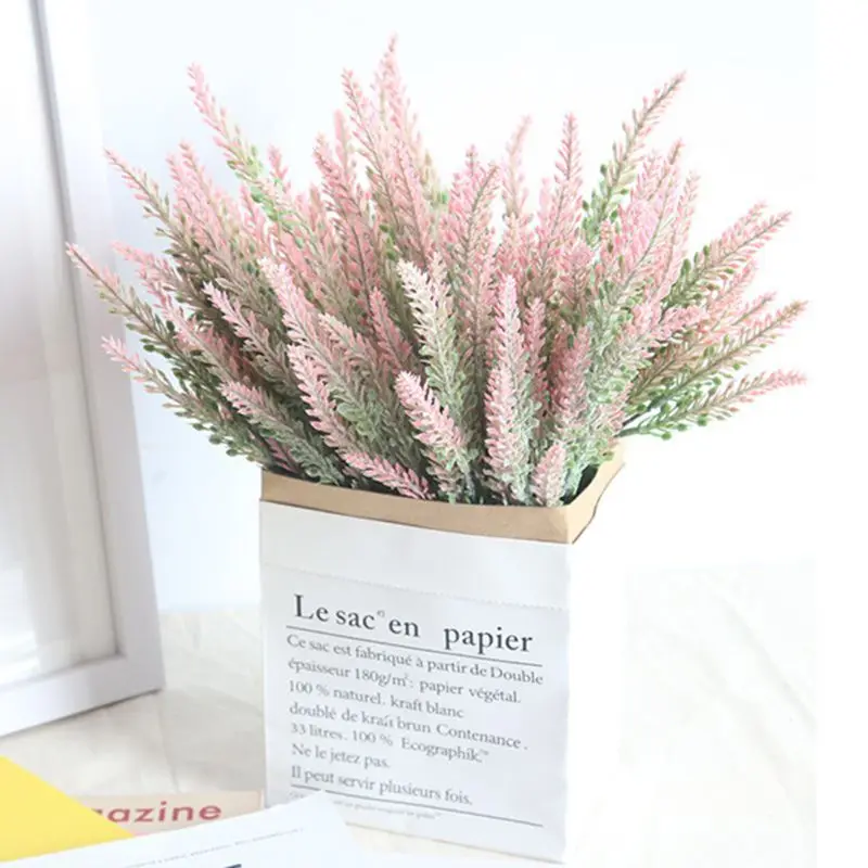 

Simulation Lavender Artificial Bouquets Realistic Fake Flower Party Home Decoration Romantic Valentine Gift Photography Props