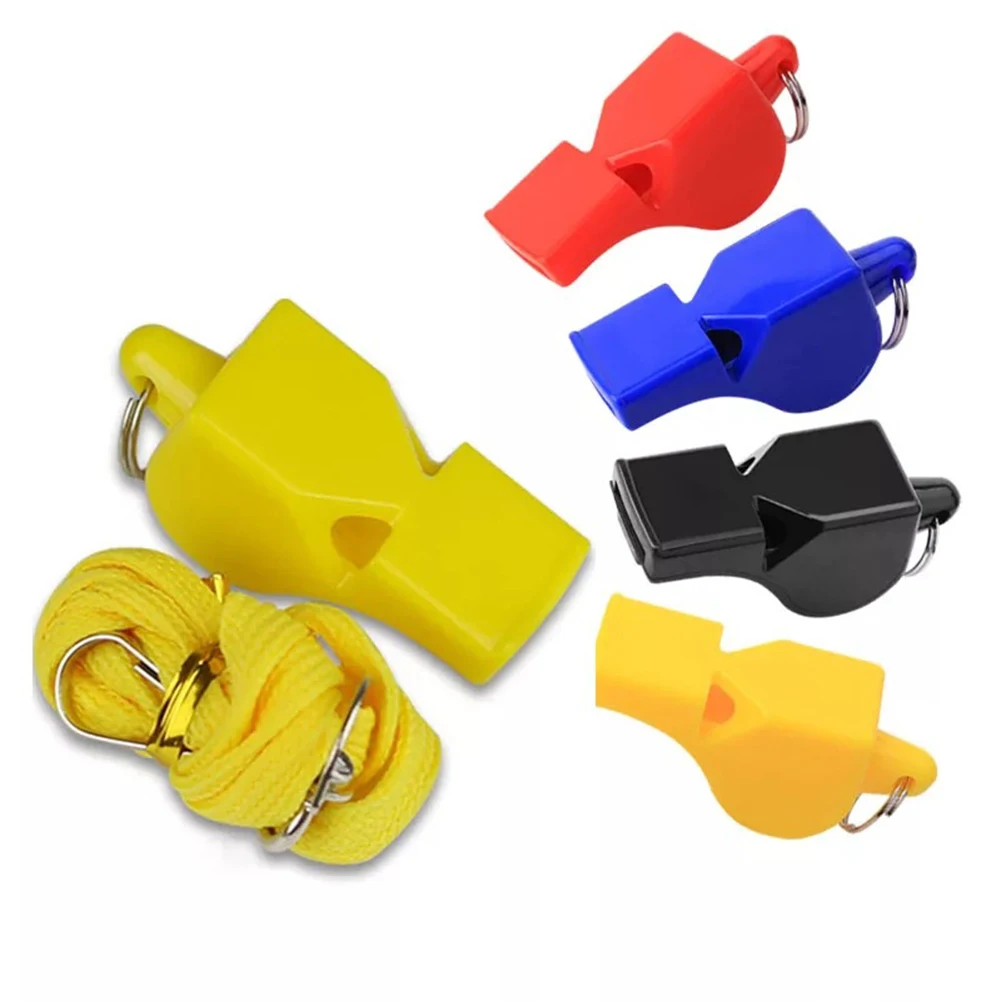 

Sports Whistle with Lanyard Random Color Loud Sound Whistle for Referee Coach