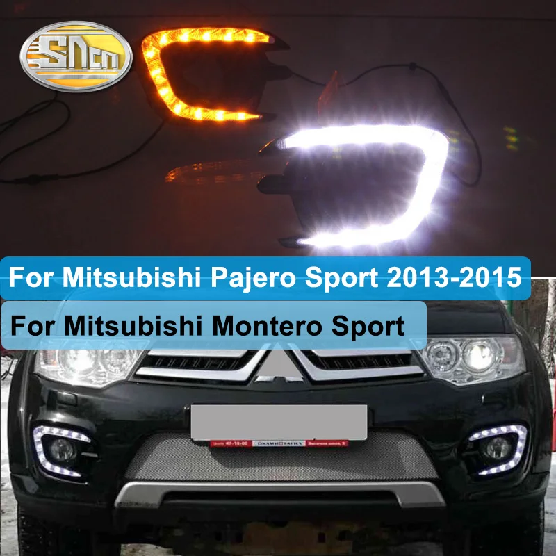 Для Mitsubishi Pajero Sport Montero 2013 2014 2015 дневные ходовые огни светодиодный DRL