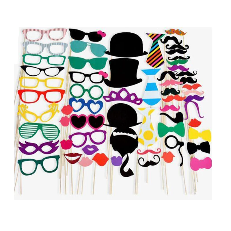 

58 шт./компл. Выпускной 2019 DIY фото стенд реквизит забавные очки Усы украшение на день рождения Аксессуары для вечеринки