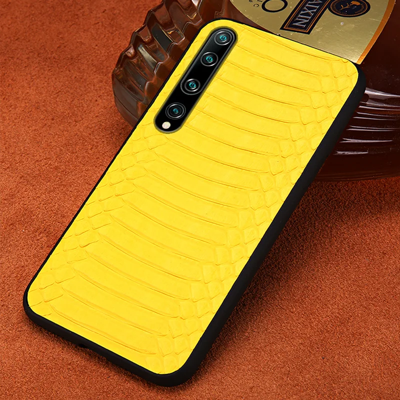 

Чехол-накладка для Xiaomi Redmi Note 8, 10, 10T Pro, 8, 9, 9T Pro, A3, Poco X3, из натуральной кожи, под змеиную кожу